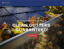 Tablet Screenshot of guaranteedgutters.net